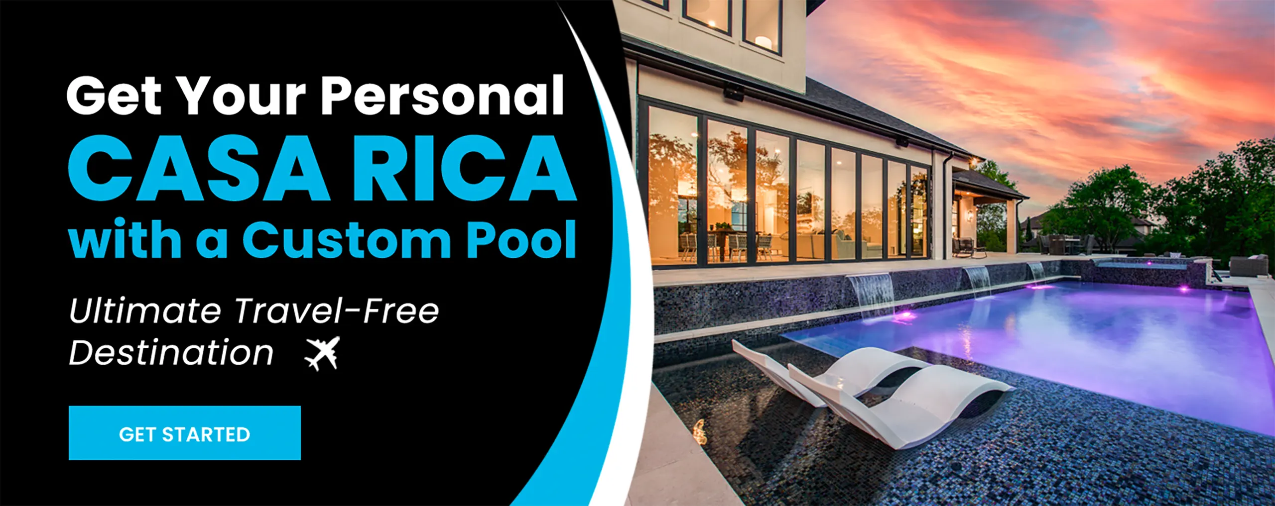 Get Your Personal Casa Rica with a Custom Pool