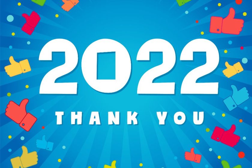 2022 Thank you
