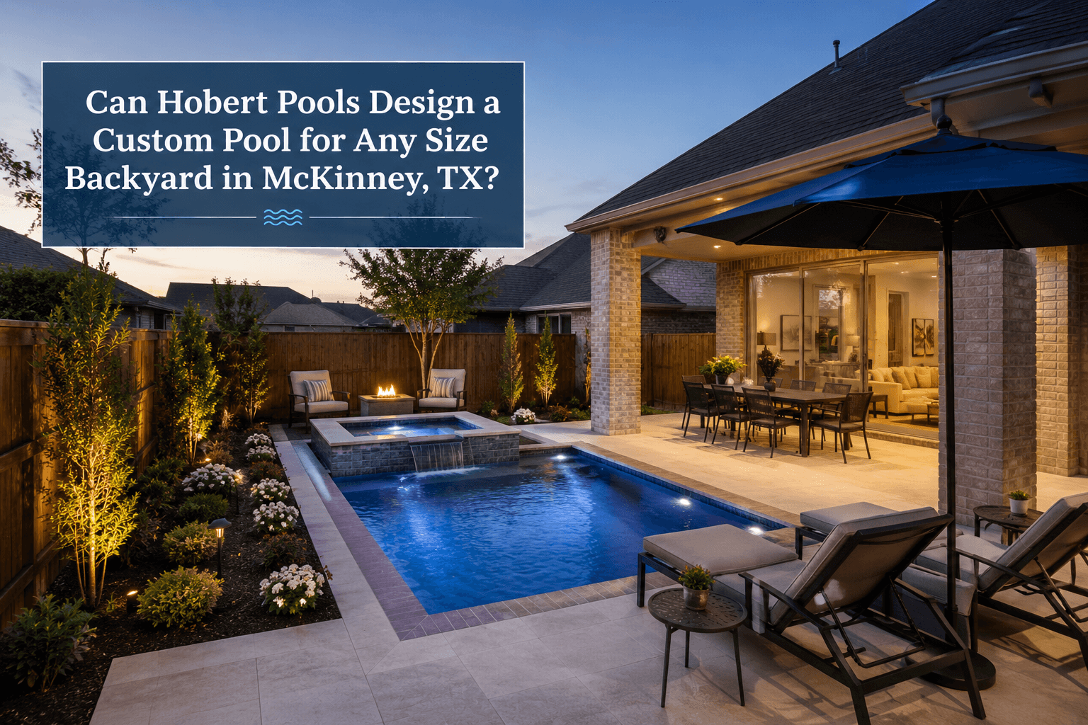 McKinney Custom pool for any size backyard | Dallas pool builder