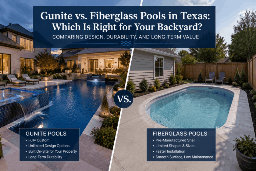 Gunite vs. Fiberglass Pools, which is right for your backyard?